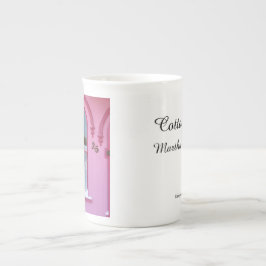 Caneca De Porcelana Janela Gótica e Neve - Vinha de Martha