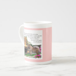 Caneca De Porcelana Jardim de Verão de Chow Art