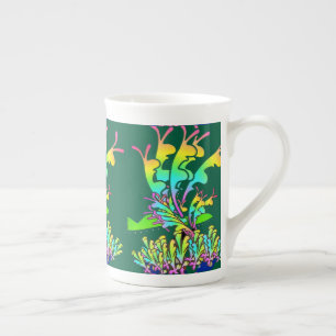 Caneca De Porcelana Jardim Flor