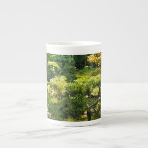 Caneca De Porcelana Jardim Japonês