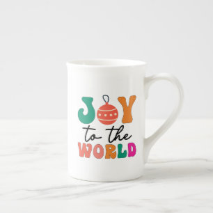 Caneca De Porcelana Joy to The World - Design de Natal-50835