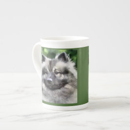 Caneca De Porcelana Keeshond Lovers Art Gifts