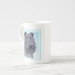 Caneca De Porcelana Kerry Blue Terrier Painting Cute Original Dog Art