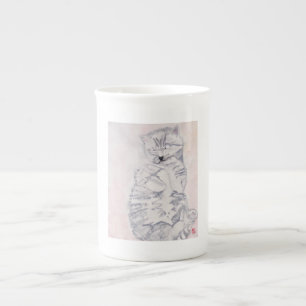 Caneca De Porcelana Kitten Watercolor de Karen Poppy - Mug