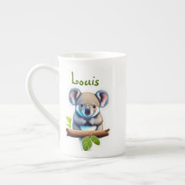 Caneca De Porcelana Koalabär auf Bambus