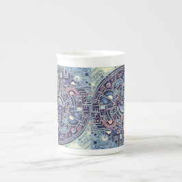 Caneca De Porcelana labirinto