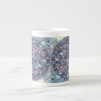 Caneca De Porcelana labirinto