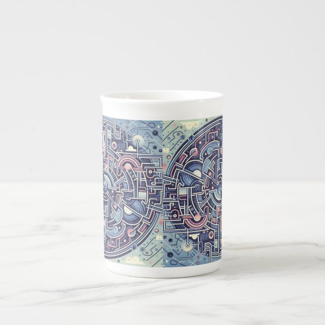 Caneca De Porcelana labirinto (Frente)