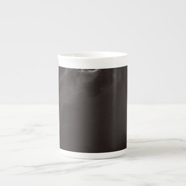 Caneca De Porcelana laboratório negro (Frente)