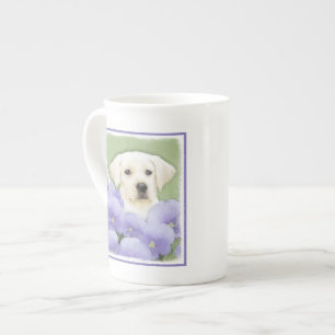 Caneca De Porcelana Labrador Retriever Puppy Pintura Original