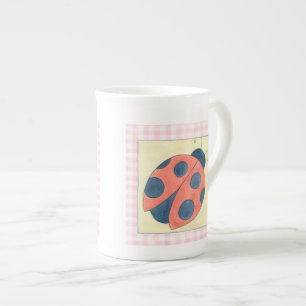 Caneca De Porcelana Ladybug Trio Landing em Flores