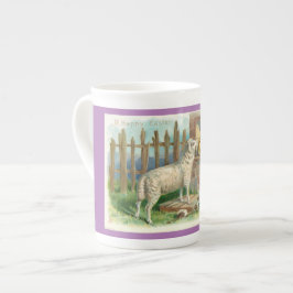 Caneca De Porcelana Lamb Com Pintinhos Especiais