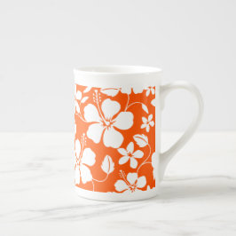 CANECA DE PORCELANA LARANJA HAWAIIAN HULA (HIBISCUS)