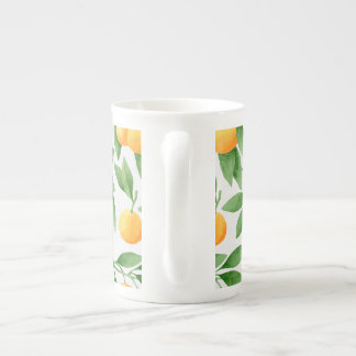 Caneca De Porcelana Laranjas aquarelas ou tangerinas