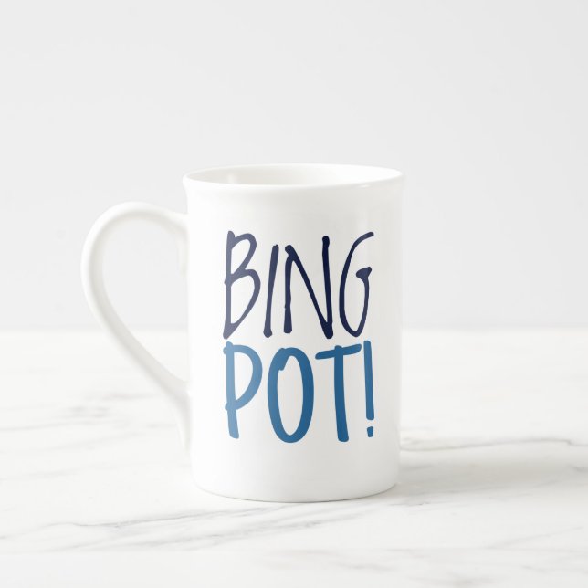 Caneca De Porcelana Large Latte Mug - Bing Pot! (Esquerda)