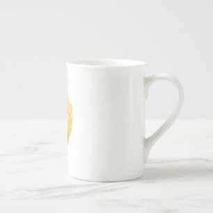 Caneca De Porcelana Leão Dourado de Dowd