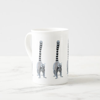 Caneca De Porcelana Lemurs Anel-atados bonitos e engraçados