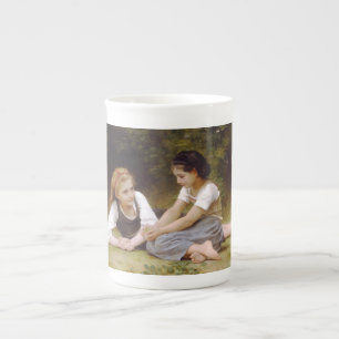 Caneca De Porcelana Les Noisettes: Jovens Meninas Colhendo Avelãs