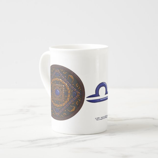 Caneca De Porcelana Libra Mandala Specialty Mug (Frente Esquerda)