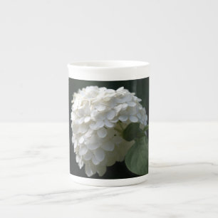 Caneca De Porcelana Limão Branco bonito Hydrangea Mug