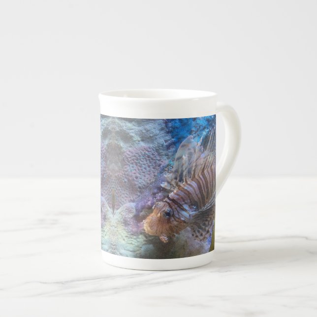 Caneca De Porcelana Lionfish (Frente Esquerda)