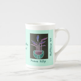 Caneca De Porcelana Lírio da Paz