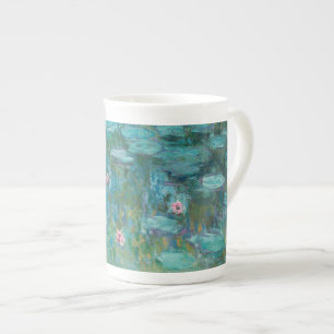 Caneca De Porcelana Lírios de água, pintura a óleo de arte fina, Claud