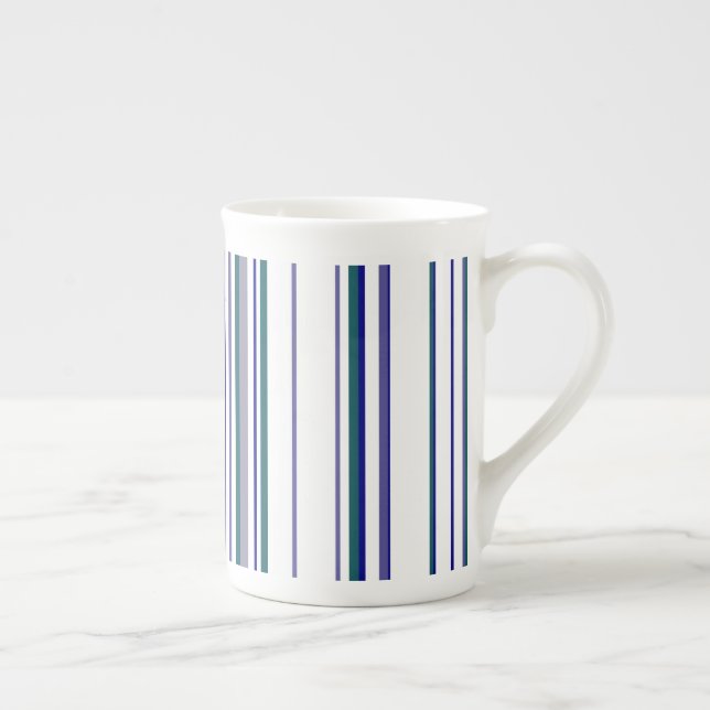 Caneca De Porcelana Listras Modernas na Moda (Direita)