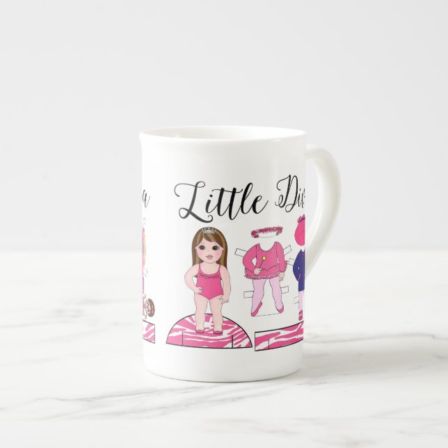 Caneca De Porcelana "Little Diva" Mugs (Frente Esquerda)