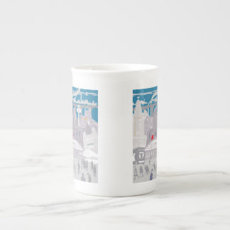 Caneca De Porcelana Liverpool UK Skyline Bone China Mug