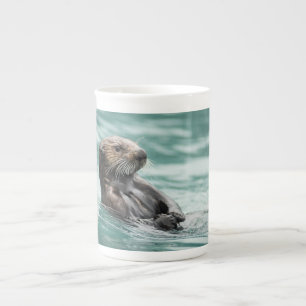 Caneca De Porcelana Lontra de mar de observação