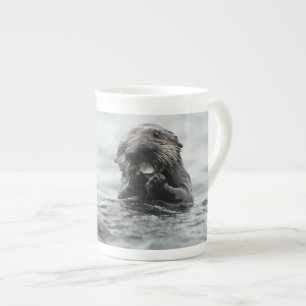 Caneca De Porcelana Lontra do Mar Adorável