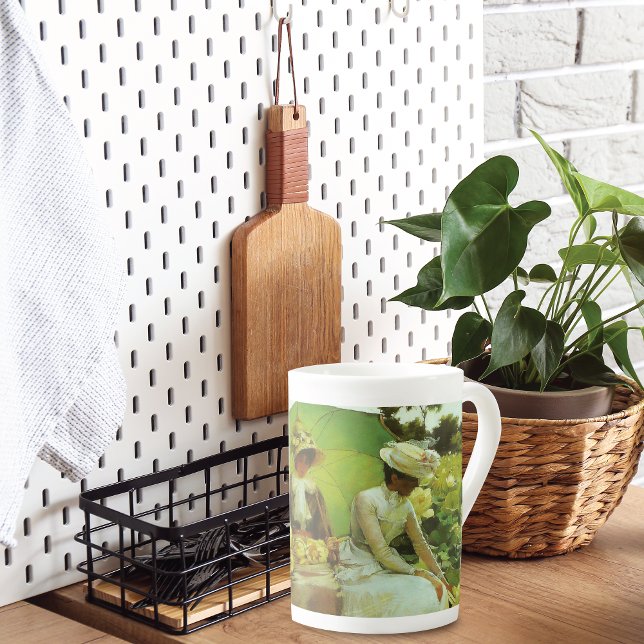 Caneca De Porcelana Lotus Lily Landscape Charles Courtney Curran (Criador carregado)