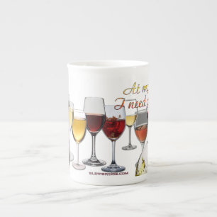 Caneca De Porcelana Louça para bebida de vinho SlipperyJoe's trocadilh