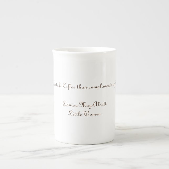 Caneca De Porcelana Louisa May Alcott - Pequenas Mulheres (Frente)
