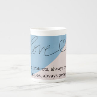 Caneca De Porcelana Love Bíblia Verse