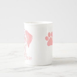Caneca De Porcelana Love Dalmata