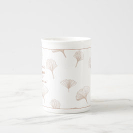 Caneca De Porcelana Love Leana Ginko Tree Folhas
