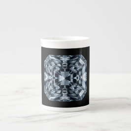 Caneca De Porcelana Macro Asscher-Cut Diamond - Hall of Mirrors