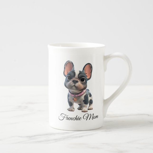 Caneca De Porcelana Mãe de Bulldog Francês Frenchie (Direita)