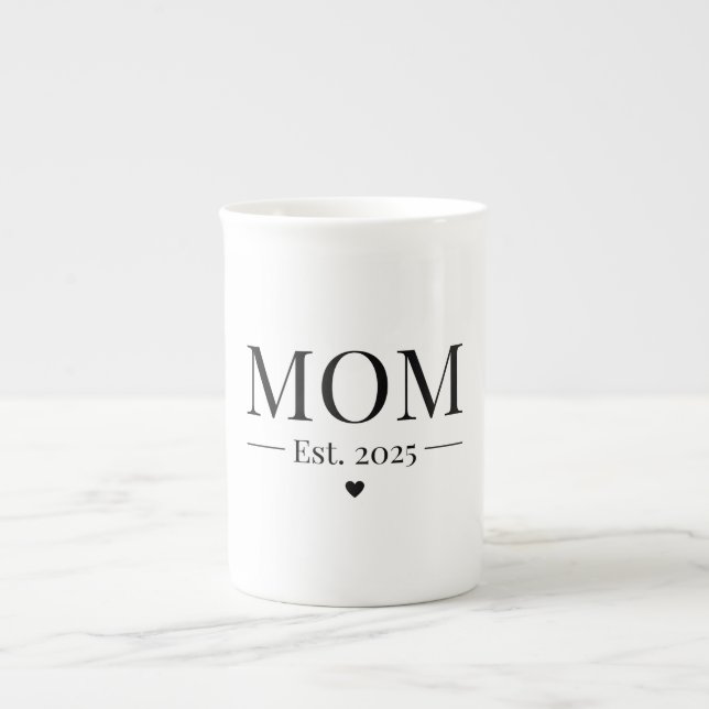 Caneca De Porcelana Mãe Fundada em 2025 (Frente)