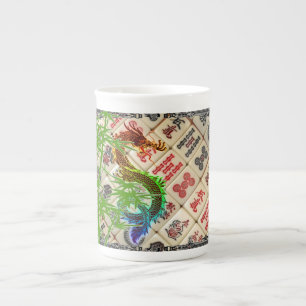 Caneca De Porcelana Mahjong