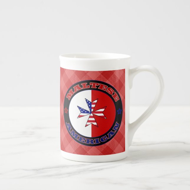 Caneca De Porcelana Maltês - American Cross Ensign (Direita)