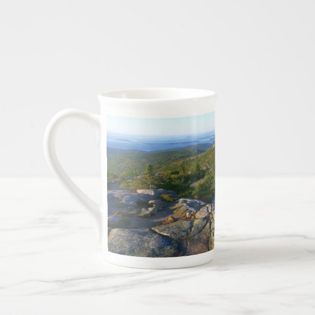 Caneca De Porcelana Manhã no topo Montanha Cadillac em Acadia (Esquerda)