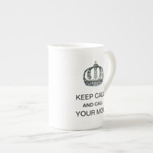 CANECA DE PORCELANA "MANTENHA A CALMA E CHAME SUA MAMÃ "