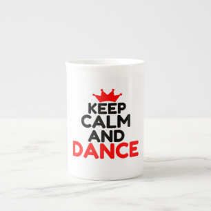 CANECA DE PORCELANA MANTER A CALMA E A DANÇA