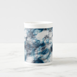 Caneca De Porcelana Marble Azul