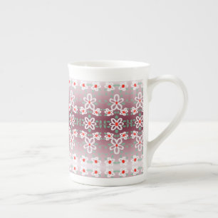 Caneca De Porcelana Marca De Café Da China Designer Com Pinks