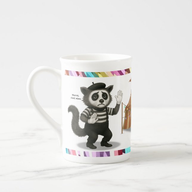 Caneca De Porcelana Marcel, civeta mímica (Esquerda)