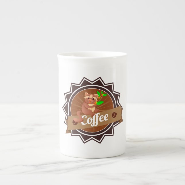 Caneca De Porcelana Mas Primeiro, Café (Frente)